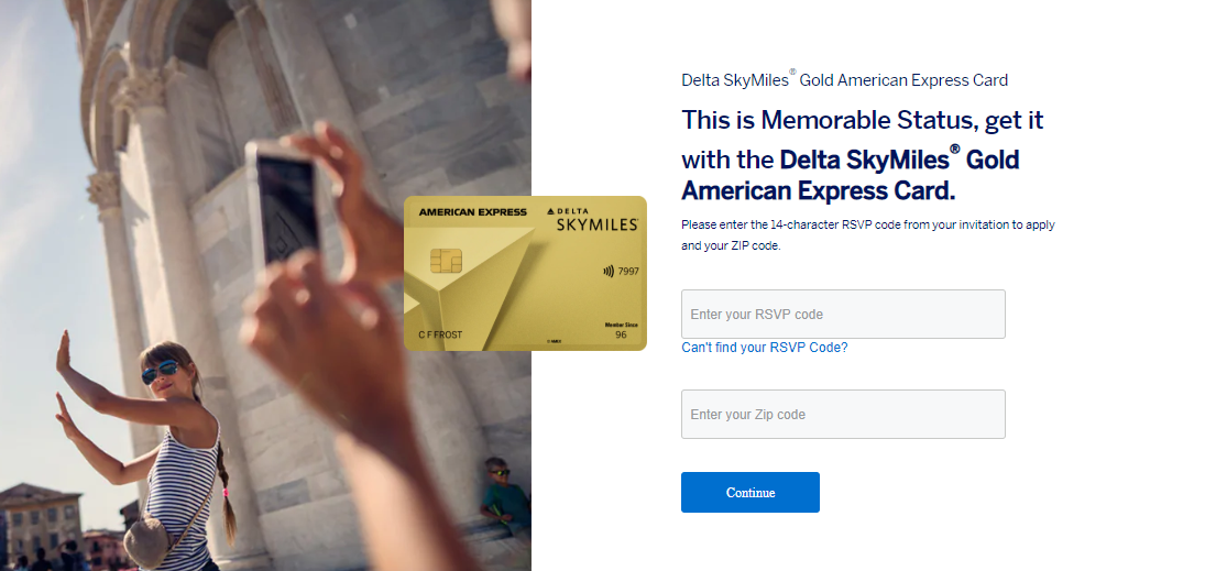 SkyMiles Gold Credit card login