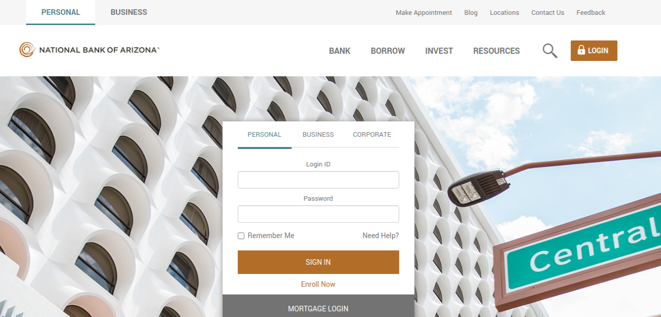 National Bank of Arizona Login