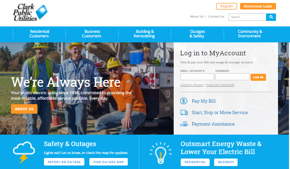 Clark Public Utilities Login