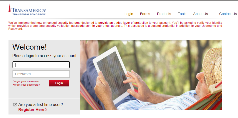 Transamerica Login
